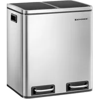 Möbel Kraft Abfallsammler 30 l Silber