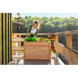 Westmann Hochbeet Klassik 100 100 x 65 x 66 cm Natur