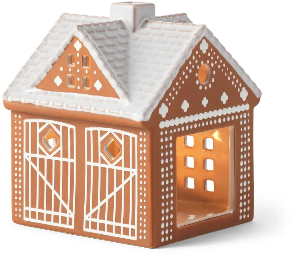 Kähler Design - Gingerbread Kerzenhaus Weihnachtskrippe, braun