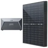 Stegpearl Solaranlage Bifaziale Solarmodule mit Solarspeicher für Balkonkraftwerk, 1760,00 W, Bifaziale zellen, (Solarspeicher 1,6kWh Anker SOLIX Solarbank E1600), 4x440W Bifaziale Glas/Glas Solarmodule Komplettset