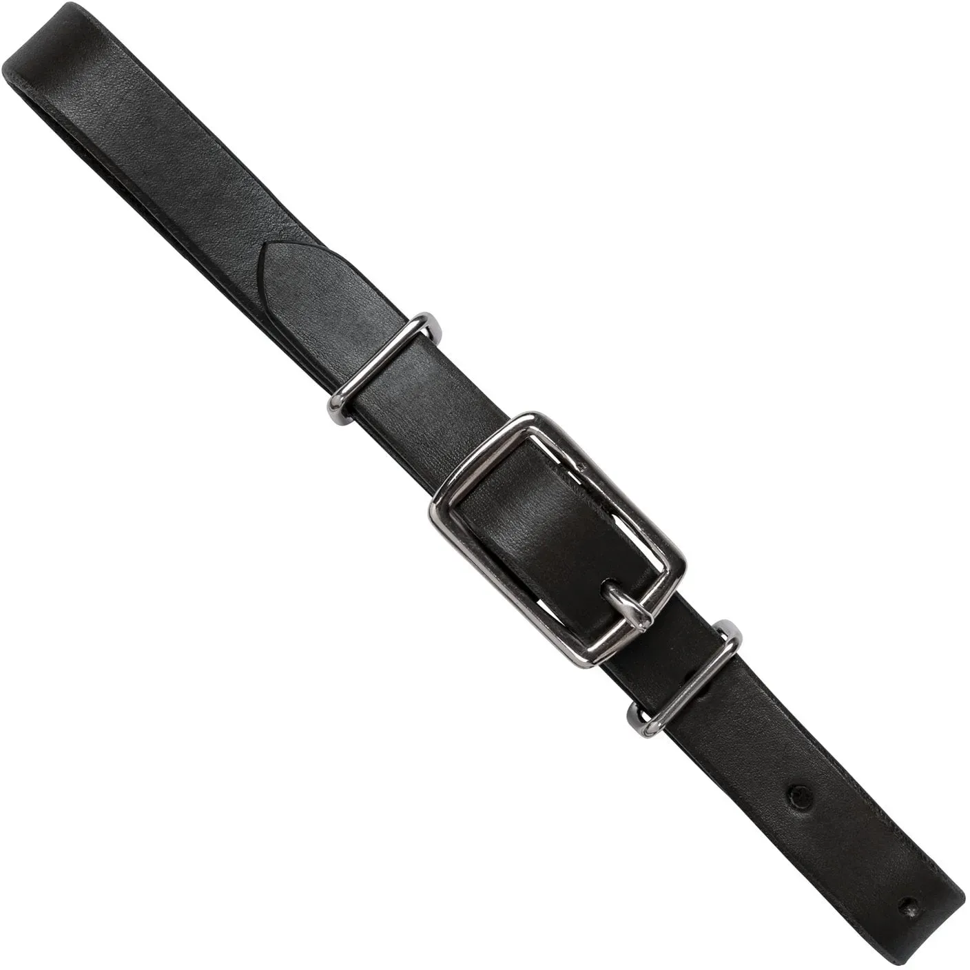 L-pro West Leder-Kinnriemen schwarz