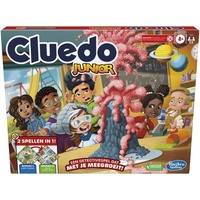 Cluedo Junior-Spiel, 2-seitiges Spielbrett, 2 Spiele in 1, Cluedo-Detektivspiel für jüngere Kinder, Brettspiele für Kinder, Junior-Spiele (Niederländische Version)