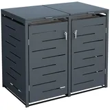 Tetzner & Jentzsch Mülltonnenbox Oskar 132 x 80 x 116 cm anthrazit