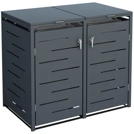 Tetzner & Jentzsch Mülltonnenbox Oskar 132 x 80 x 116 cm anthrazit