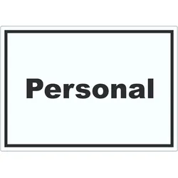 HB-Druck Personal Aufkleber mit Text waagerecht A9 (37x52mm)
