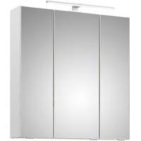 Badezimmer Spiegelschrank 65 cm breit Wandschrank Weiß Badezimmerspiegel Spiegel