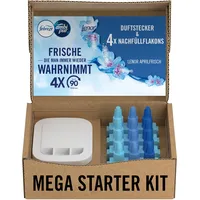 Febreze Programmierbarer Lufterfrischer 3Volution Duftstecker Starter-Kit + Nachfüllflakons Aprilfrisch, Elektrischer Raumduft mit 3 Wechselnden Düftne Zum Bekämpfen Von Gerüchen