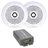Lyndahl Lautsprecher-Set Bluetooth Verstärker 4 Kanal AMP4X15BT und 2-Wege