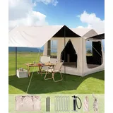 270cm x 240cm x 200cm Outdoor Camping Quick Setup Aufblasbares Zelt mit Himmelsgewölbe & Pumpe, Aufblasbares Zelt, Pop-Up-Zelt 4 Jahreszeiten wasserdicht Winddicht, großes Luftzelt for 2-4 People