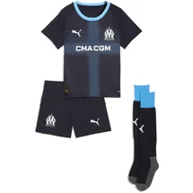 Puma Olympique Marseille Auswärtstrikot Minikit 2025/26 blau Kinder Gr. 98