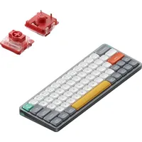 Nuphy Air60 V2 kabellose Mini-Tastatur mit Beleuchtung,Unterstützung QMK/VIA Kompatibel