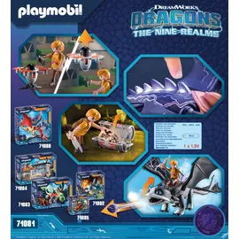 Playmobil Dragons: The Nine Realms - Thunder & Tom (71081)