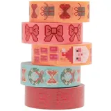 Rico Design Tape Set Bows Pixels Washi Tape 5 Stk 1,5 cm x 10 m