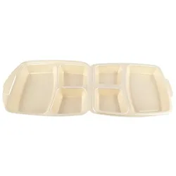 DayBays 2400 Stk. Dinner-Box 3 teilig 220x285x75 mm Champagner laminiert