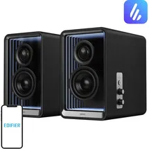 Edifier QR65 Aktive Design Lautsprecher (Regallautsprecher, Schwarz
