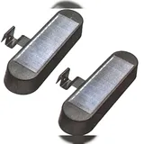 Hi Haushalt International HI 70385 LED Solar Dachrinnenleuchte Dachrinnen Leuchte 2er Set schwarz
