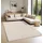 The CarPET Elisa moderner Wohnzimmer Teppich geometrisches Design, hohe Flordichte und angenehm weich beige, 80 x 150 cm