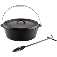 Primaster Dutch Oven 5,7 l Gusseisen silber