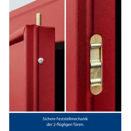 Hörmann Gerätehaus Berry Classic 2,59 x 2,48 m Rot