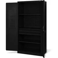 Jan Nowak Werkzeugschrank mit Lochwand SZYMON 185 x 92 x 50 cm, Waschküche, Mehrzweckschränke