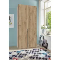 WIMEX Kleiderschrank WIMEX "New York", braun (plankeneichefarben), B:90cm H:208cm T:58cm, Schränke, Kleiderschrank, in vielen Breiten, 208 oder 236cm hoch