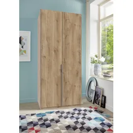 WIMEX Kleiderschrank WIMEX "New York", braun (plankeneichefarben), B:90cm H:208cm T:58cm, Schränke, Kleiderschrank, in vielen Breiten, 208 oder 236cm hoch