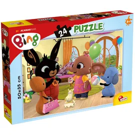 Lisciani Liscianigiochi 77960 Plus Bing Facciamo Festa Puzzle 24, Mehrfarbig