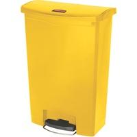 Rubbermaid Slim Jim Kunststoff Pedal vorne 50 l yellow
