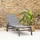 Happy Garden Barbados Sonnenliege 198 x 61 x 95 cm Grau