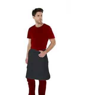 KOKOTT Vorbinder Weiß/Farbig, einzeln oder im Vorteilspack.Perfekt für alle Service und Gastronomie Bereiche. Details in der Beschreibung (Schwarz, 10) - 60cm (lang) * 80cm (breit)
