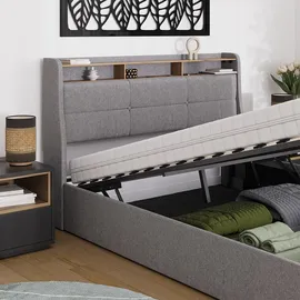 VitaliSpa Christin 160 x 200 cm Grau/Eiche