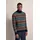 Bugatti Rollkragenpullover, mit Multicolor-Muster, braun,