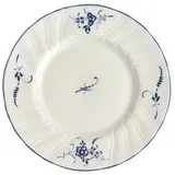 Villeroy & Boch Vieux Luxembourg Brotteller, 16 cm, Premium Porzellan, Weiß/Blau 1023412660, Blau/Weiß, 8.6999999999999993 x 15 x 3 cm