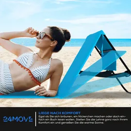 24move Campingliege 2er Set Blau