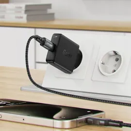 COFI 1453 Acefast A65 Ladeadapter PD 20W GaN USB-C Wandladegerät – Schwarz
