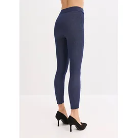 bonprix Thermoleggings BONPRIX "Thermo Leggings in Jeansoptik", Damen, Gr. 52/54 (XXL), N-Gr, blau (blau meliert), Obermaterial: 95% Polyester, 5% Elasthan, Hosen, aus Polyester, wärmend, mit Elasthan-Anteil, in Jeansoptik