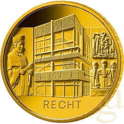 1/2 Unze Goldmünze - Säulen der Demokratie - 100 Euro Recht 2021 (J)