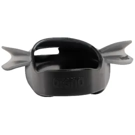Arena Powerfin Pro II Schwimmbad-Trainingsflossen, Schwimmflossen für Erwachsene, Flossen aus 100% Silikon, Komfortable Kurzflossen für das Schwimmbad, Schwarz, 44-45