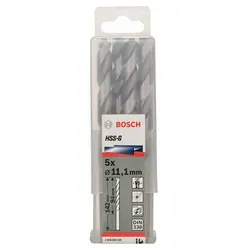 Metallbohrer HSS-G, DIN 338, 11,1 x 94 x 142 mm, 5er-Pack