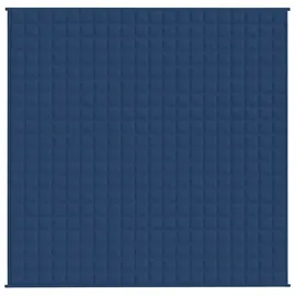 vidaXL Gewichtsdecke Blau 200x200 cm 9 kg Stoff