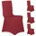 Relaxdays Stuhlhussen Dunkelrot 8er Set