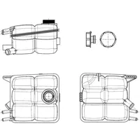 NRF 454015 Ausgleichsbehälter, Kühlmittel