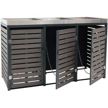 Proregal Mülltonnenverkleidung 124 x 200 x 84 cm anthrazit