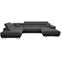 Mirjan24 Wohnlandschaft Dunkelgrau, 7-Sitzer, links montierbar,Rechteckig, 346x90x203 cm, Wohnzimmer, Sofas & Couches, Wohnlandschaften, Wohnlandschaften in U-Form