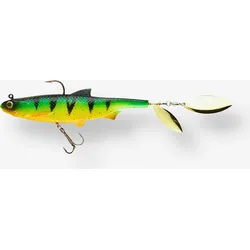 Gummiköder Shad mit Spinnerblättern Roachspin 150 Firetiger Spinnfischen EINHEITSGRÖSSE