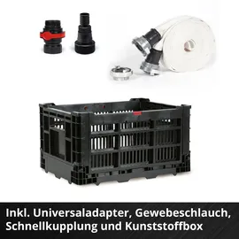 Einhell Schmutzwasserpumpe GE-DP 7535 N LL ECO Flutset (Komplett-Set, Inkl. Gewebeschlauch und Zubehör)
