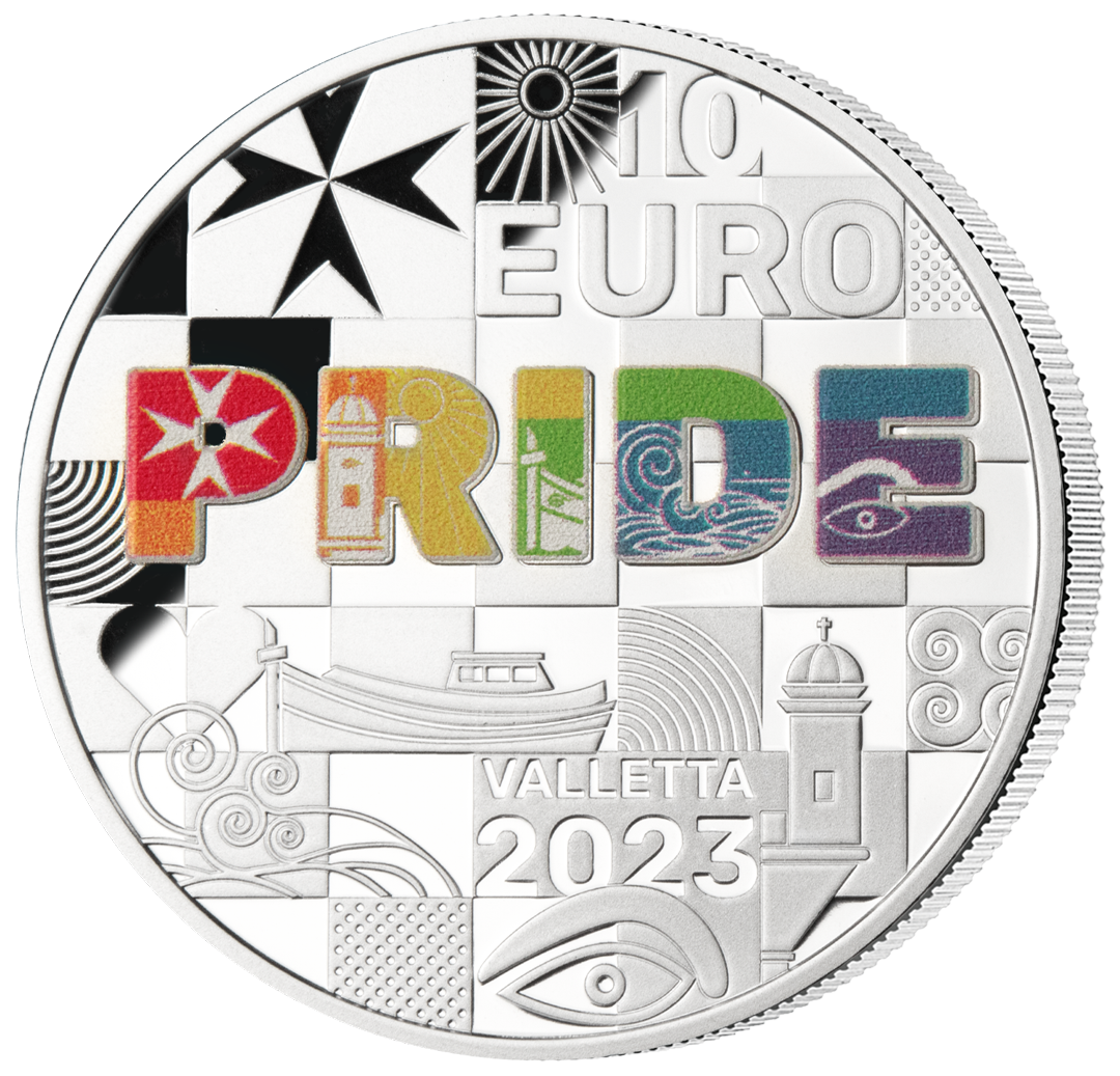 Malta 2023: 10 Euro Silbermünze "Pride - Stolz" 2023 - PP