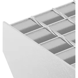 vidaXL Gitterroststufe 60x24x7 cm Verzinkter Stahl
