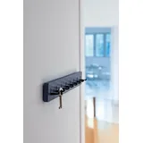 Schönbuch - KEY BAR Schlüsselbrett aus Massivholz mit Aluminiumhaken - 30 cm x 5.2 cm x 4.5 cm (6 Haken) / Eiche / Aluminium black eloxiert - 30 cm x 5.2 cm x 4.5 cm (6 Haken)