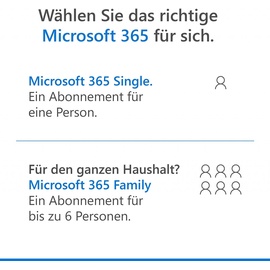 Microsoft 365 Family 6 Benutzer 12 Monate PKC DE Win Mac Android iOS